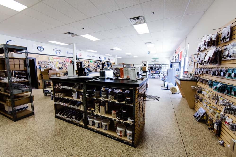 McFadden Place: Parts showroom