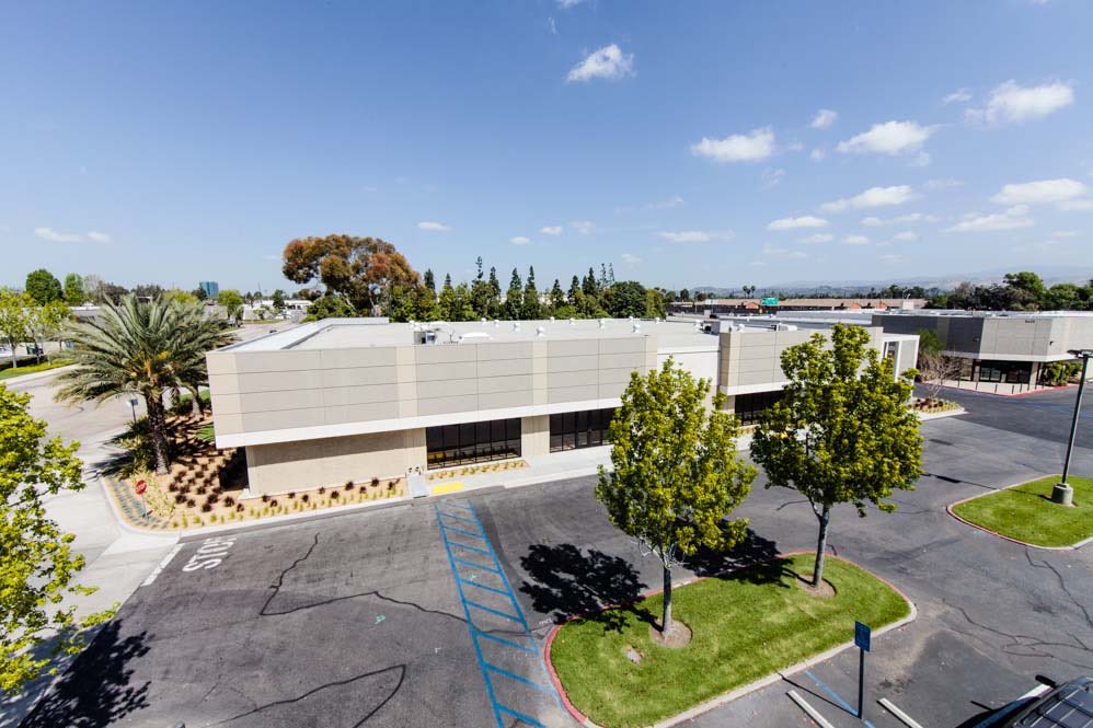 McFadden Place: Buildings and landscaping from above
