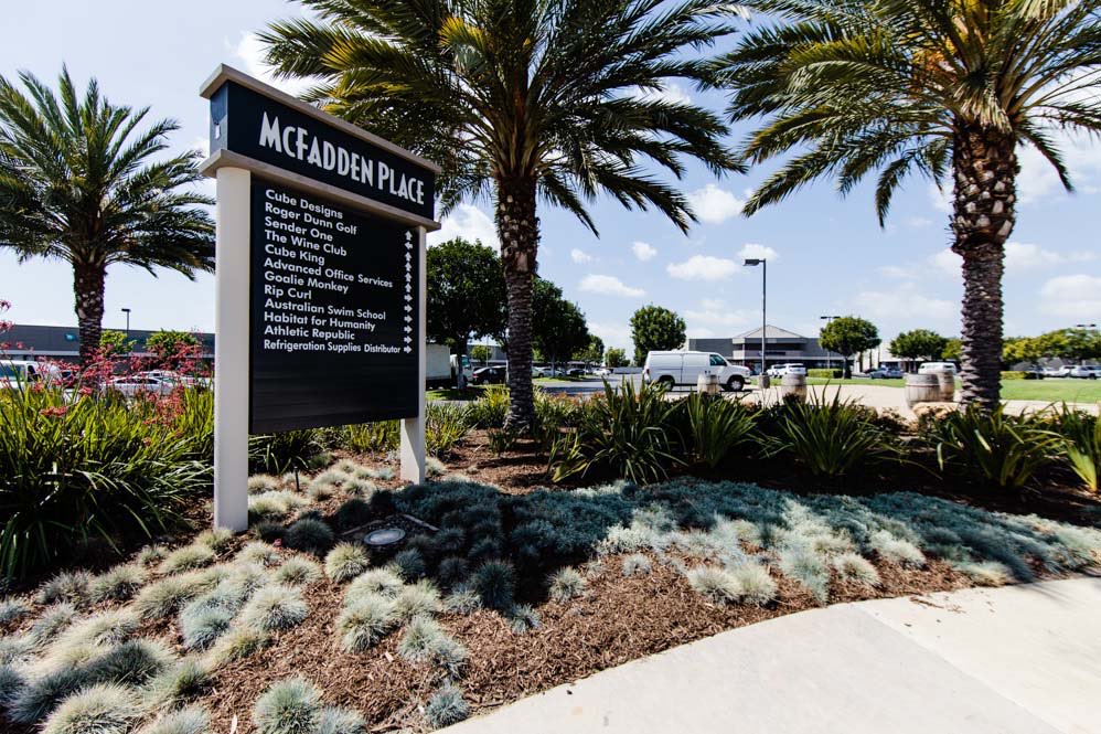 McFadden Place: Tenant directory and landscaping