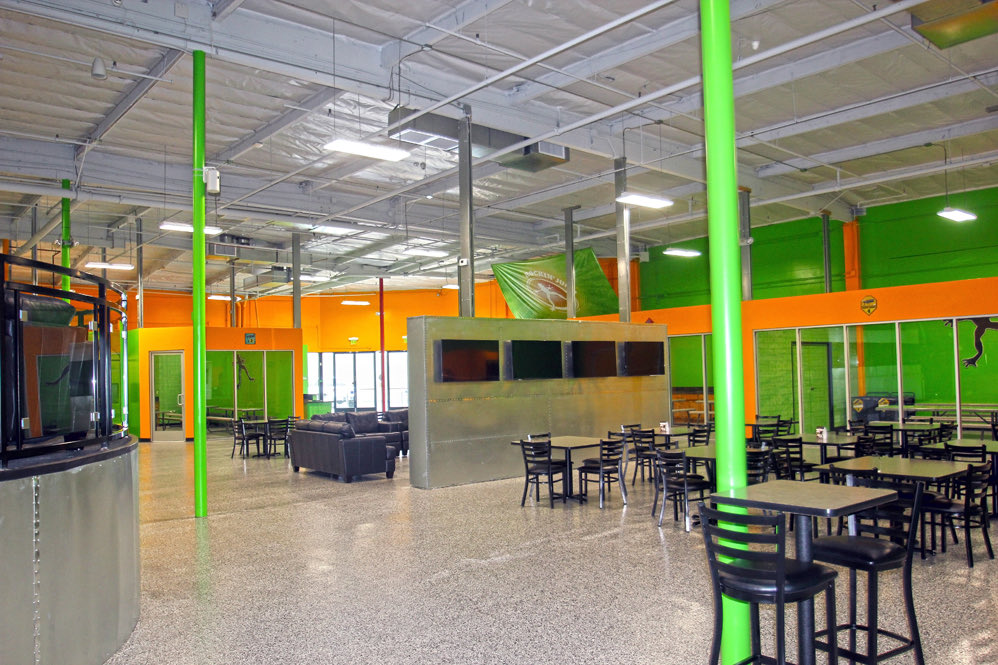 Rockin' Jump: Dining area and party rooms