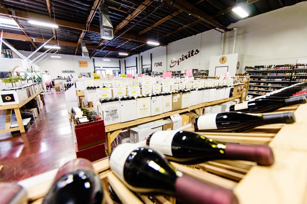 The Wine Club: Bottles on display